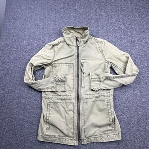 Madewell Womens Fleet Jacket Olive Green‎ Size Small Utility Military Style Army